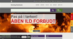 Desktop Screenshot of herning.dk